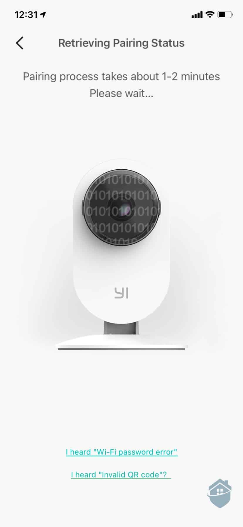 Pairing the YI Camera