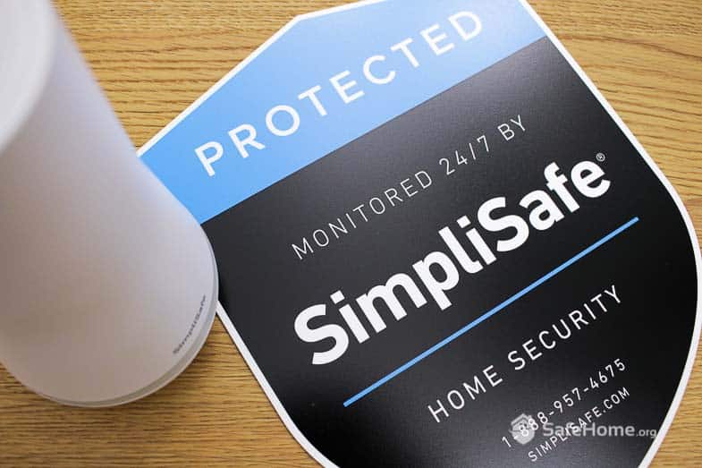 SimpliSafe Yard Sign