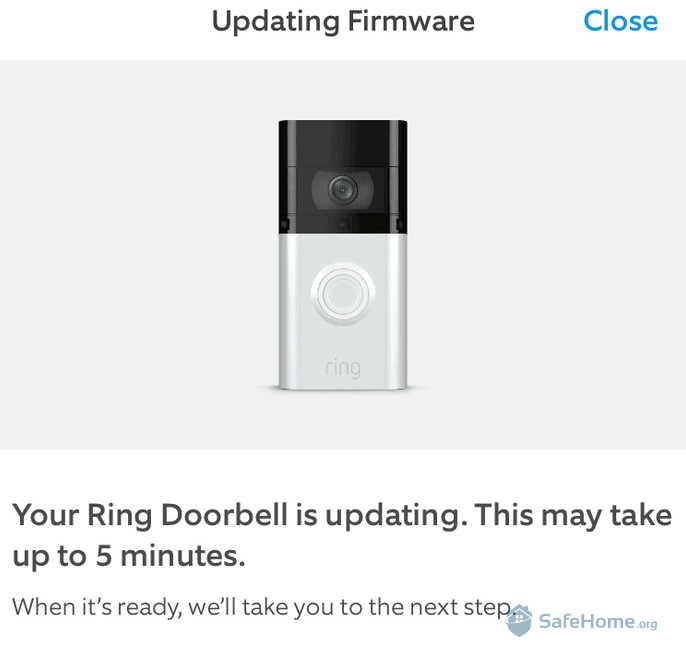 Ring Doorbell - Updating Firmware