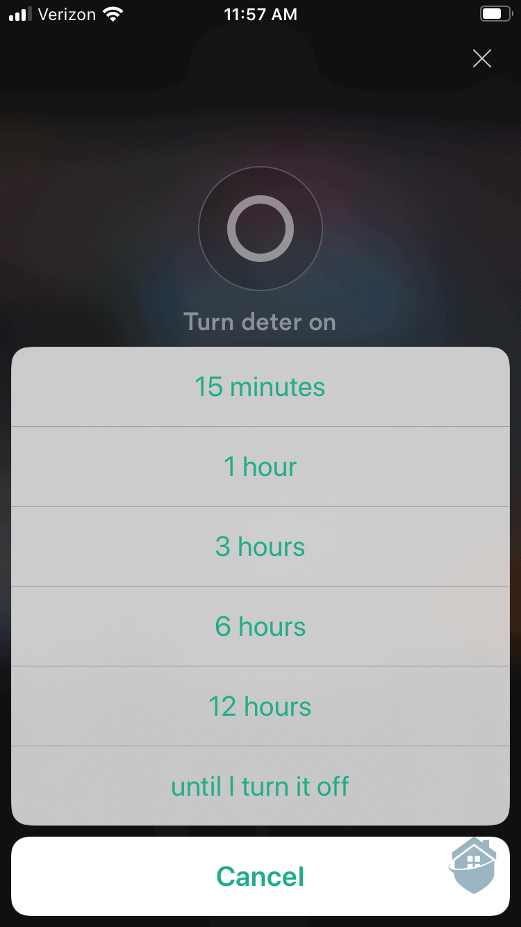 Vivint App - Deter On